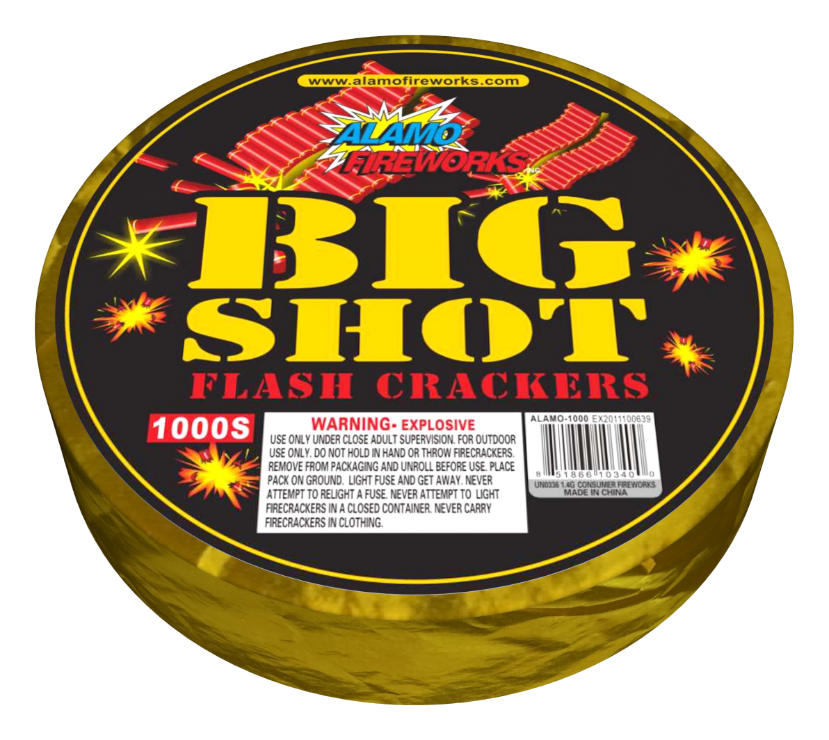 4009. 1000 Big Shot Flash Crackers