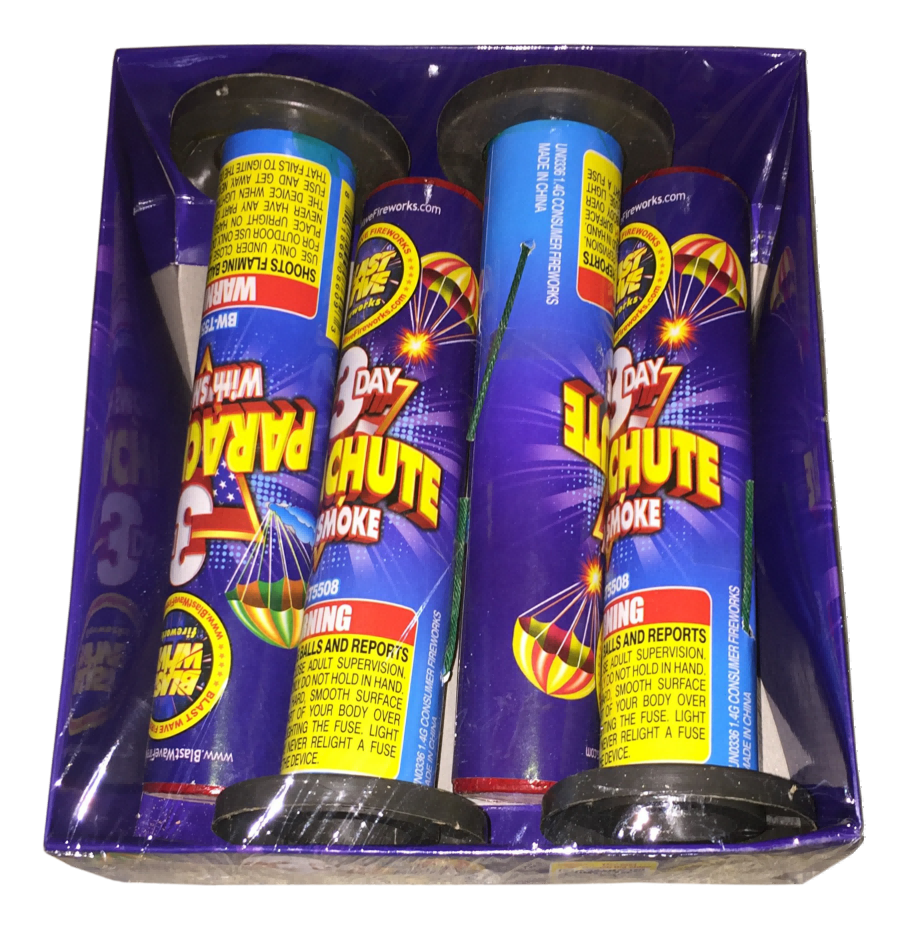 3 Day Parachute With Smoke&Crackle