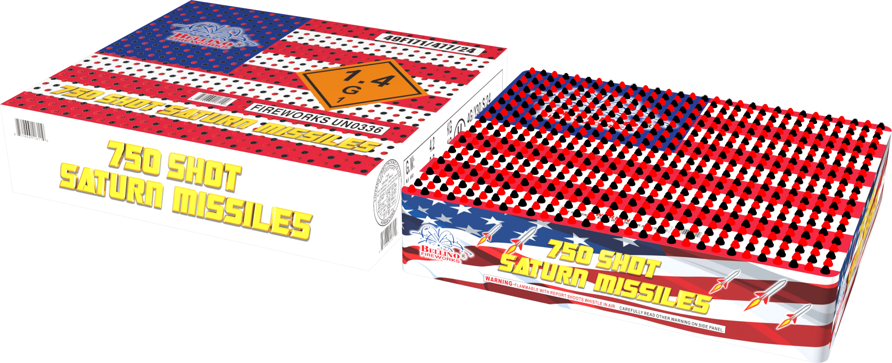 750 Shot Saturn Missiles (COLOR CARTON)